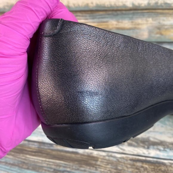 Abeo Bio System Taylin Womens Gray Leather Loafer Shoe Size 7.5M Arch Support - Picture 10 of 12